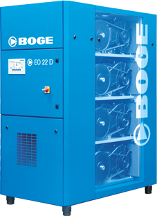 测试BOGE博格/伯格EO系列无油涡旋空压机